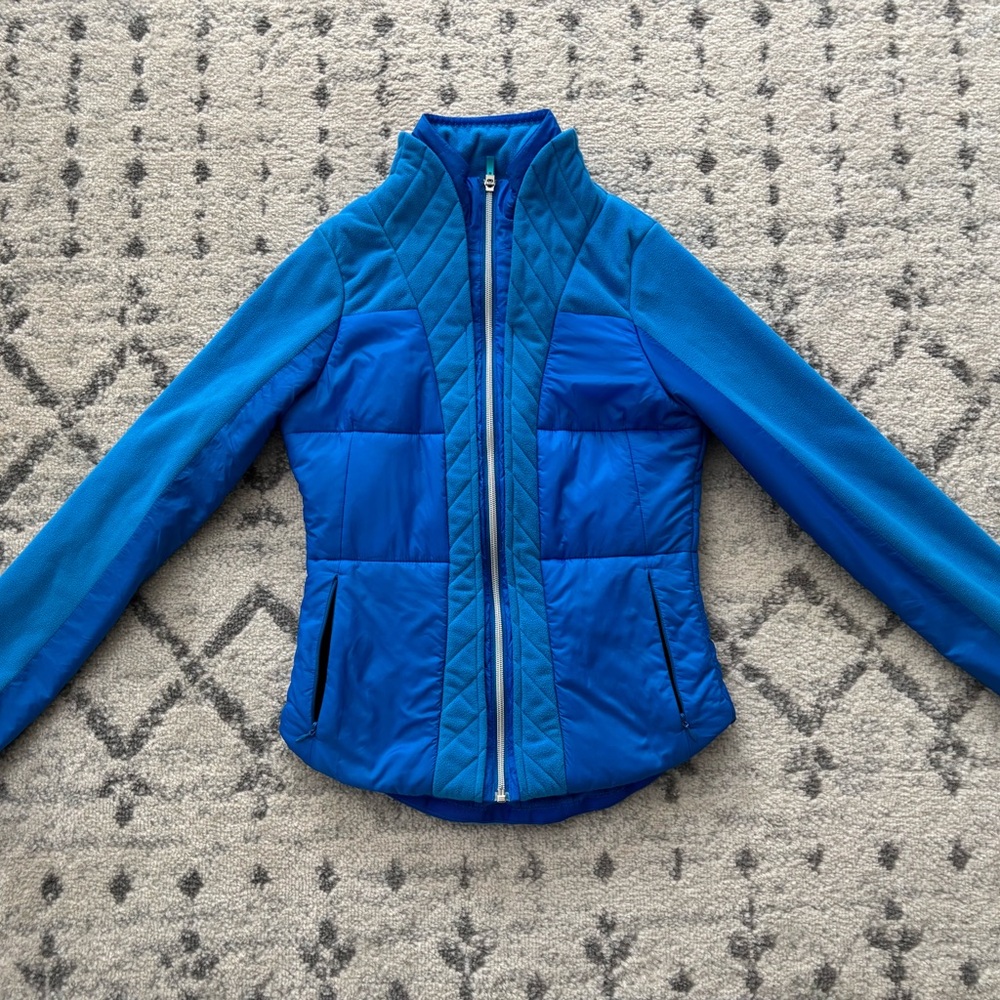 Lululemon St Moritz Vibrant Blue Fleece Jacket